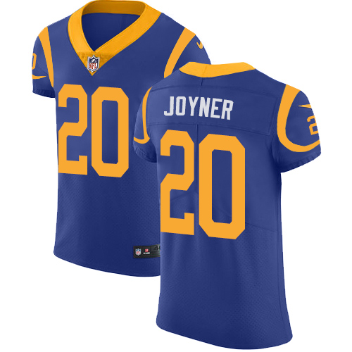 Nike Rams #20 Lamarcus Joyner Royal Blue Alternate Men's Stitched NFL Vapor Untouchable Elite Jersey - Click Image to Close